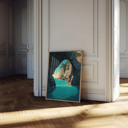 Kustkust Grot Oceaan Landschap Poster