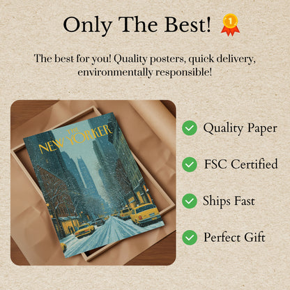 New York Winter Cityscape Poster