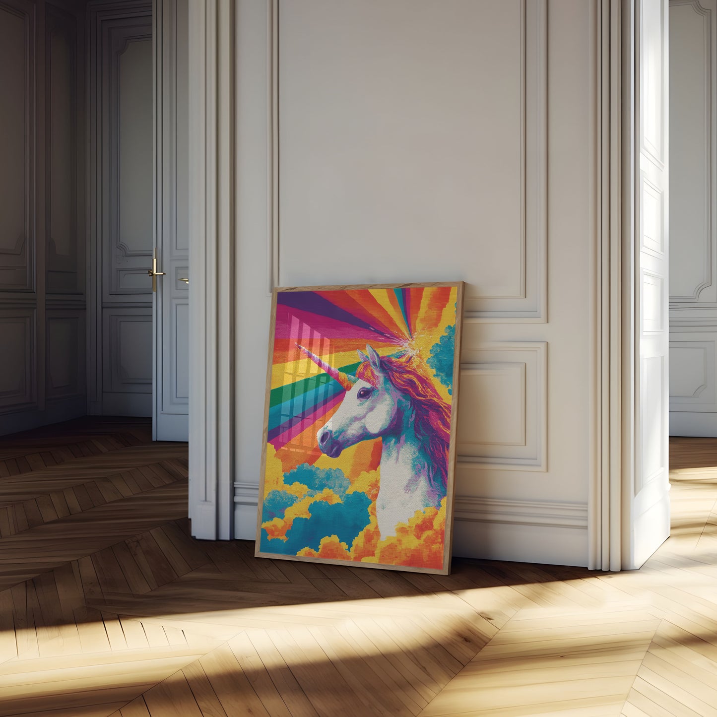 Poster Magico di Unicorno Arcobaleno