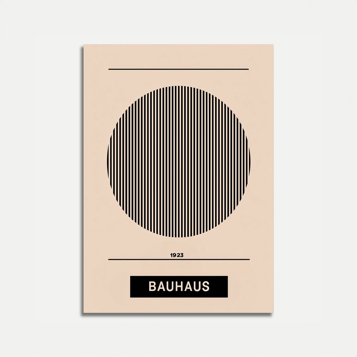 Geometric Bauhaus Minimalist Poster