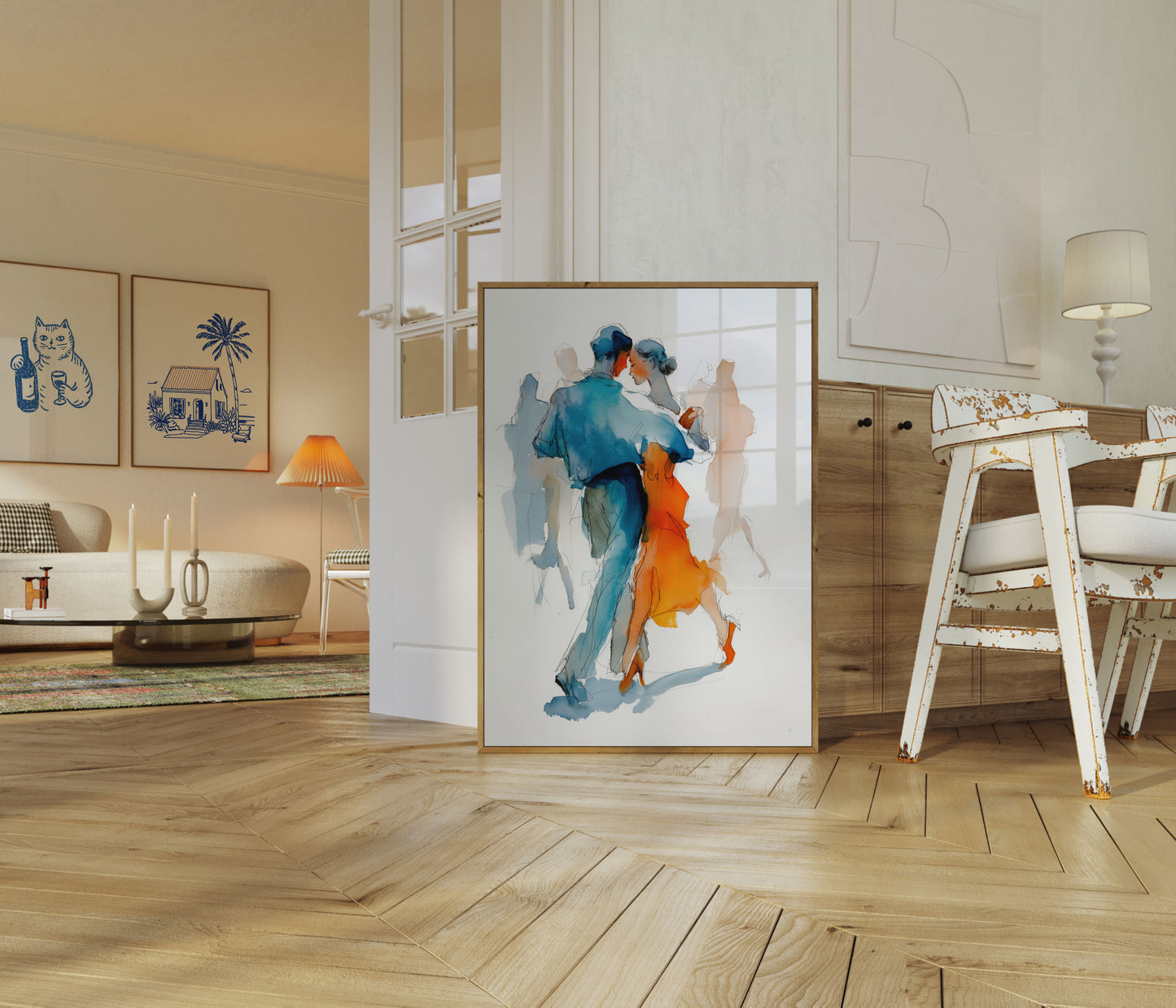 Lidenskabelig Danse-Omfavnelse Plakat