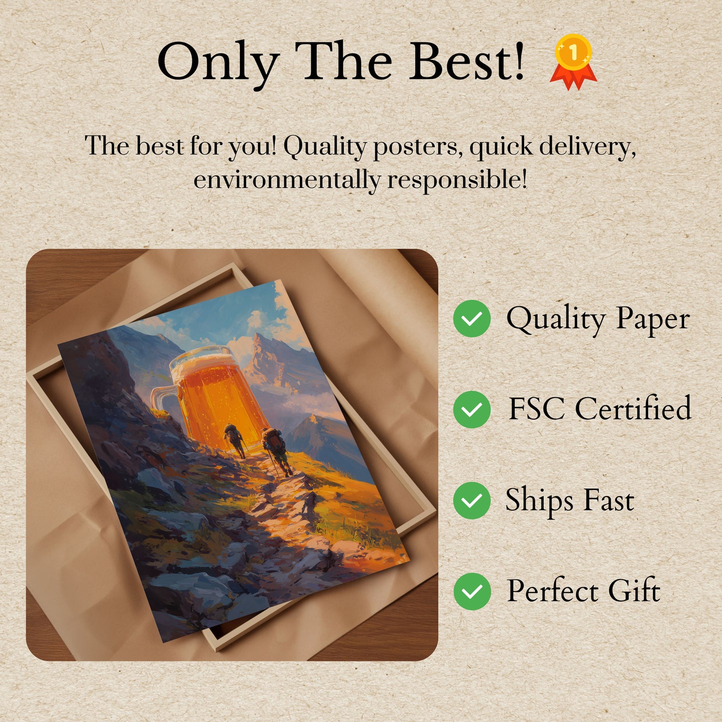 Mountain Beer Adventure Poster