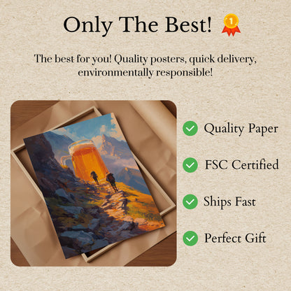 Mountain Beer Adventure Poster