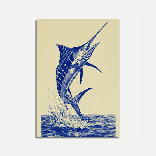 Marlin springer fra Ocean plakat