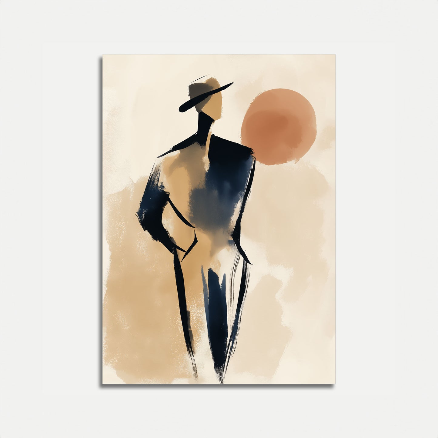 Elegantes Cowboy-Mode-Plakat