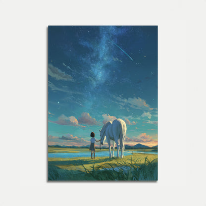 Starry Night Horse Companion Poster