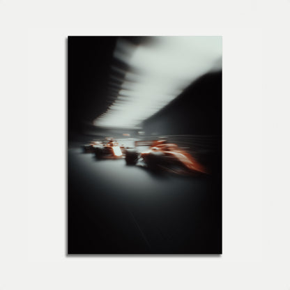 Affiche de Course à la Vitesse Floue