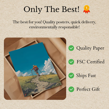 Mountain Trail Wanderer Poster