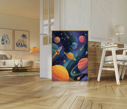 Kosmiczna Podróż Plakat Kosmiczny