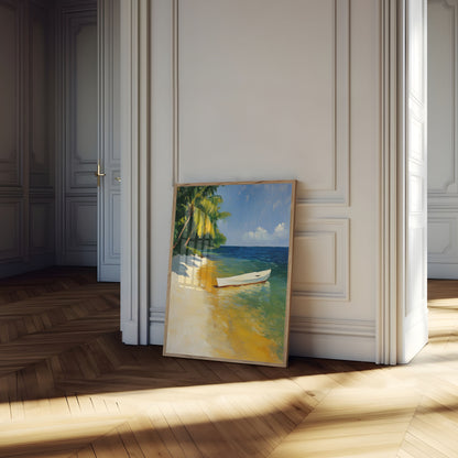 Tropical Paradise Beach Poster