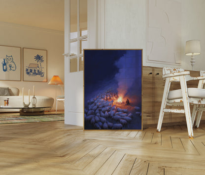 Nattens Hyrdeindes Ildlys Plakat
