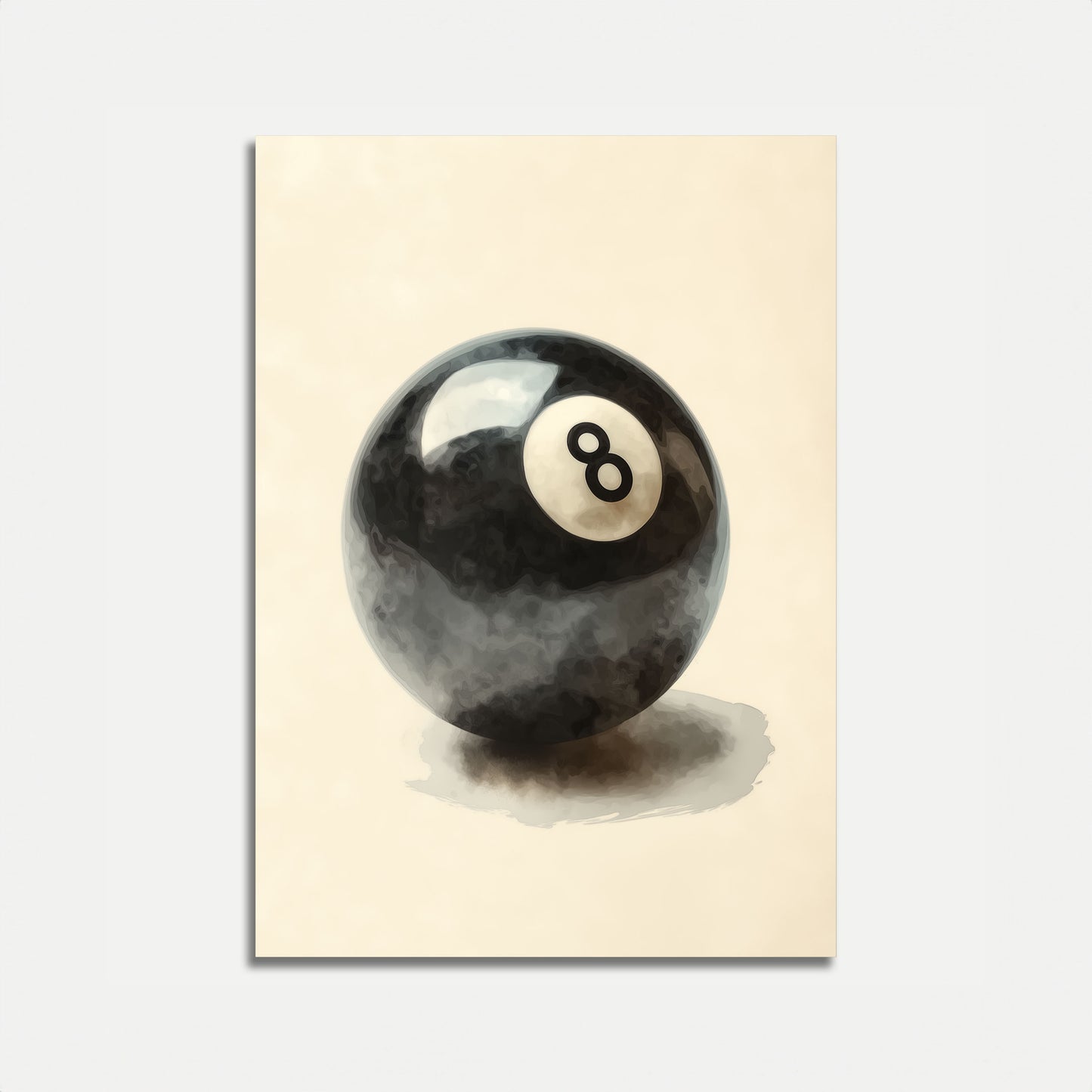 Klassisches 8-Ball-Pool-Poster