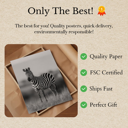 Striped Savanna Sentinel Poster