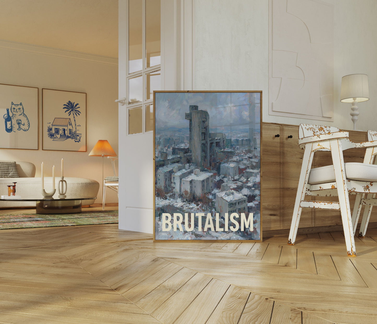 Urban Brutalisme Arkitektur Plakat