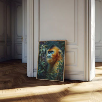 Golden Monkey in Jungle Poster