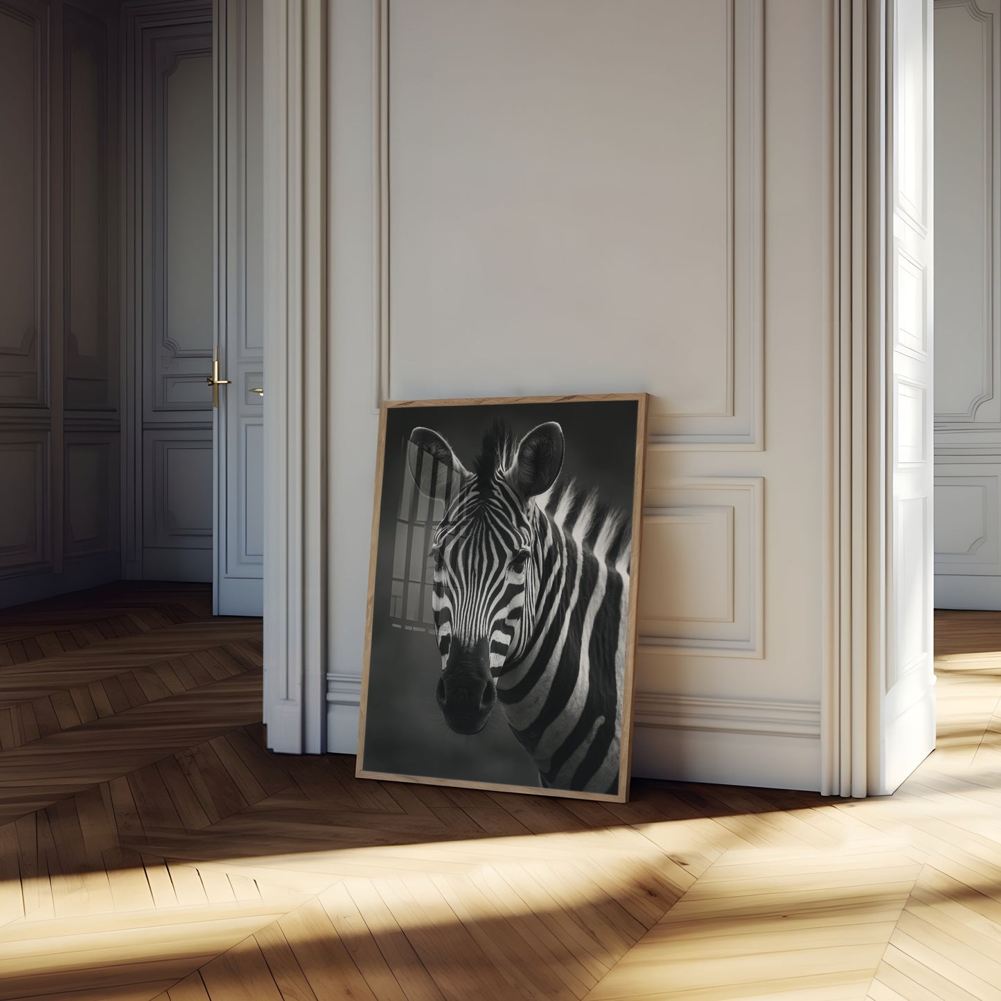 Black and White Zebra Poster