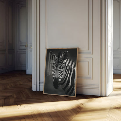 Black and White Zebra Poster
