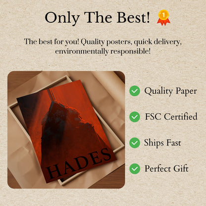 Hades Greek Mythology Poster