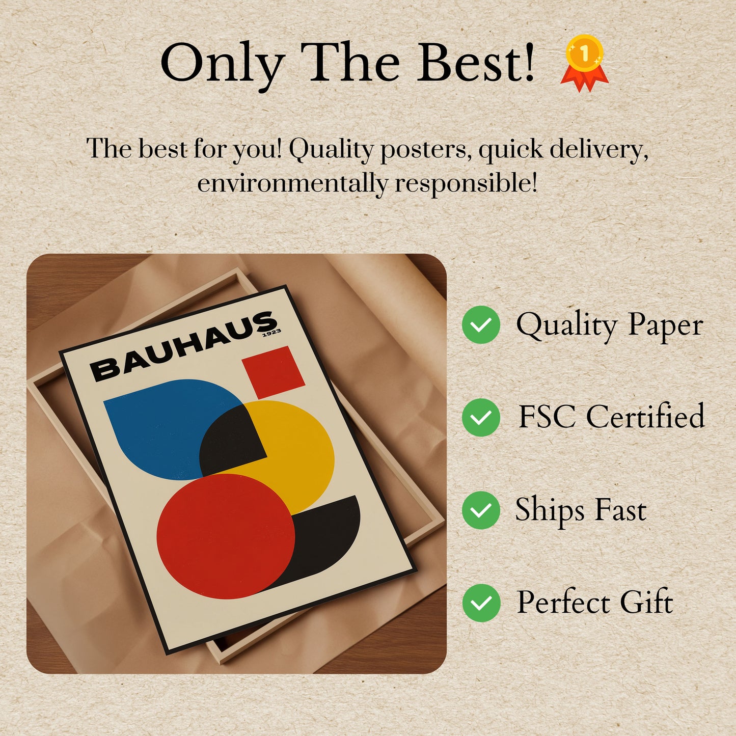 Bauhaus Geometric Abstract Poster