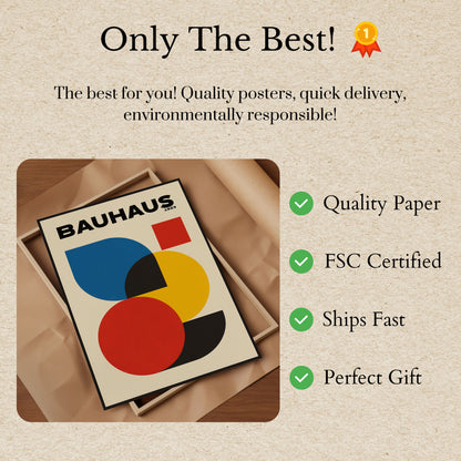 Bauhaus Geometric Abstract Poster