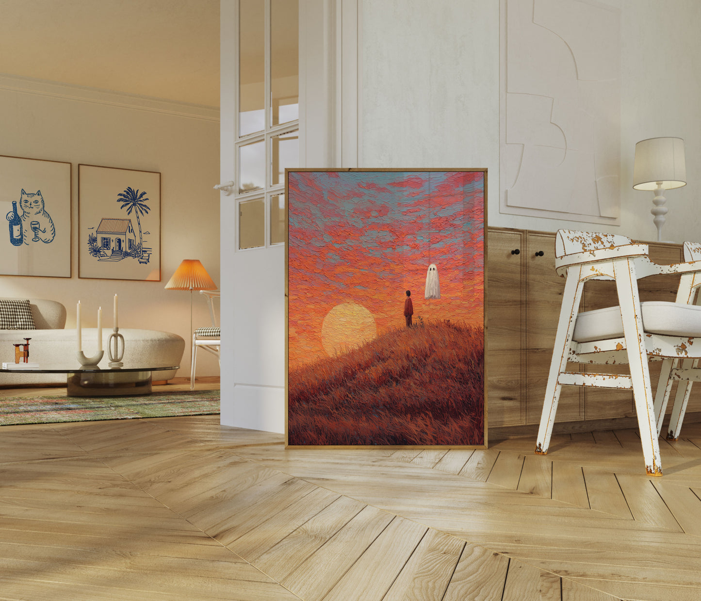 Encuentro con Fantasma al Atardecer Cartel