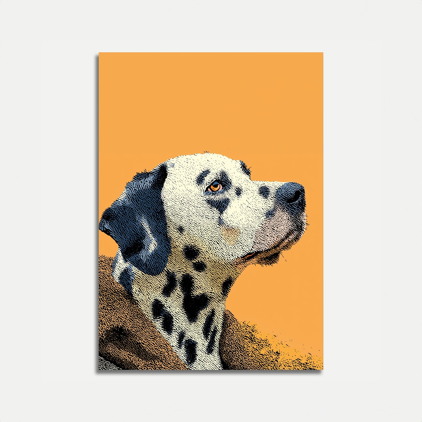 Dalmatian Dog Profile Poster