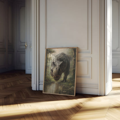 Póster del guardián del bosque prehistórico