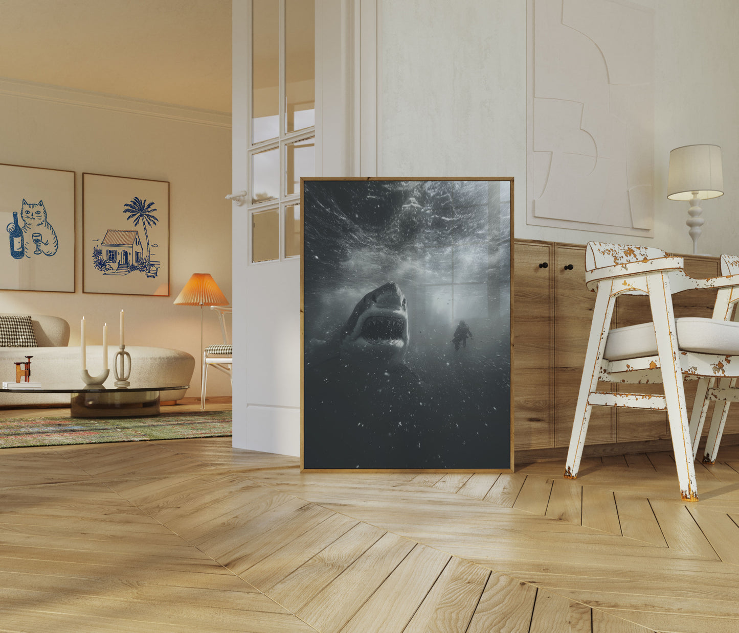 Shark Attack Underwater Poster