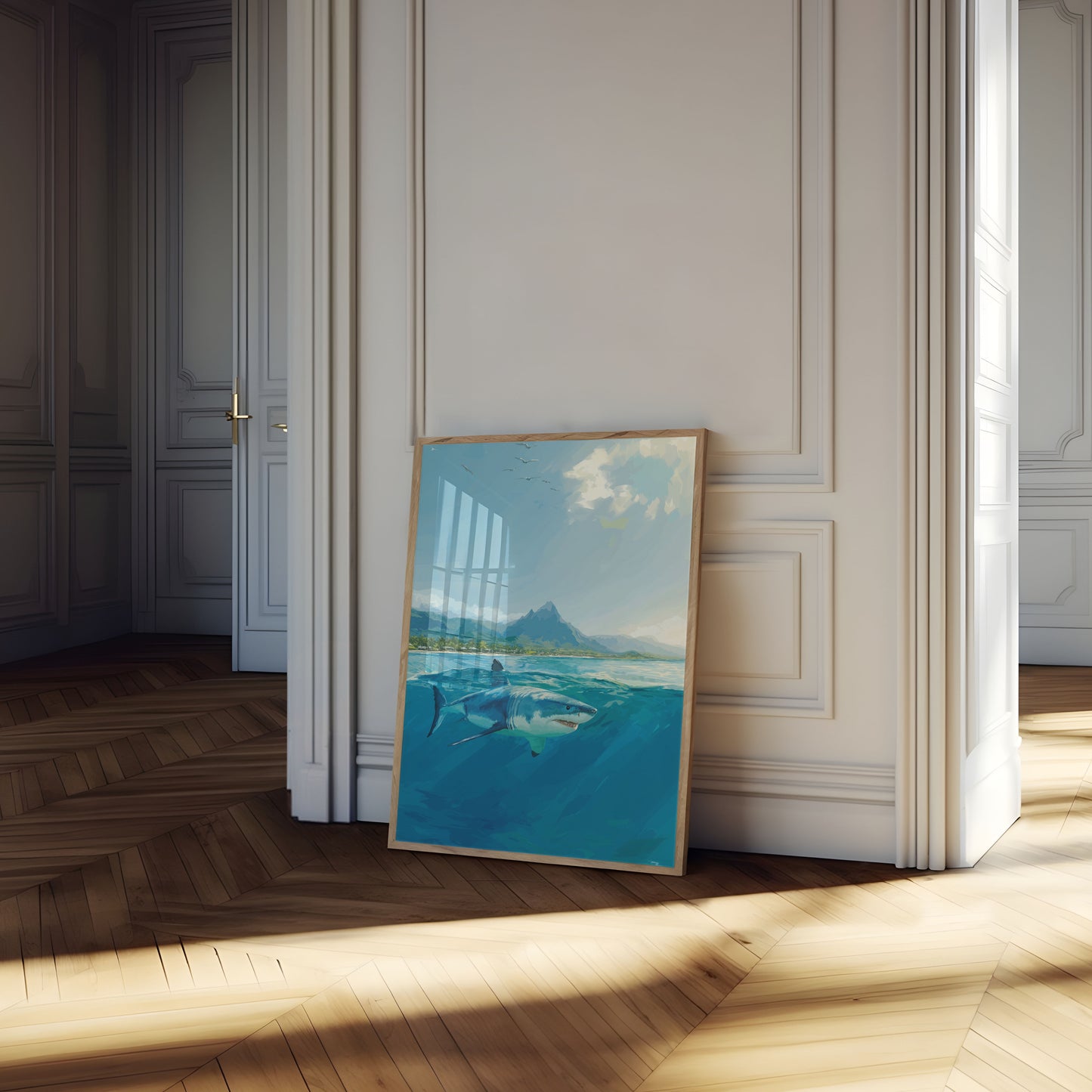 Great White Coastal Guardian Poster