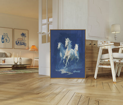Celestial Stallions Blue Motion Poster