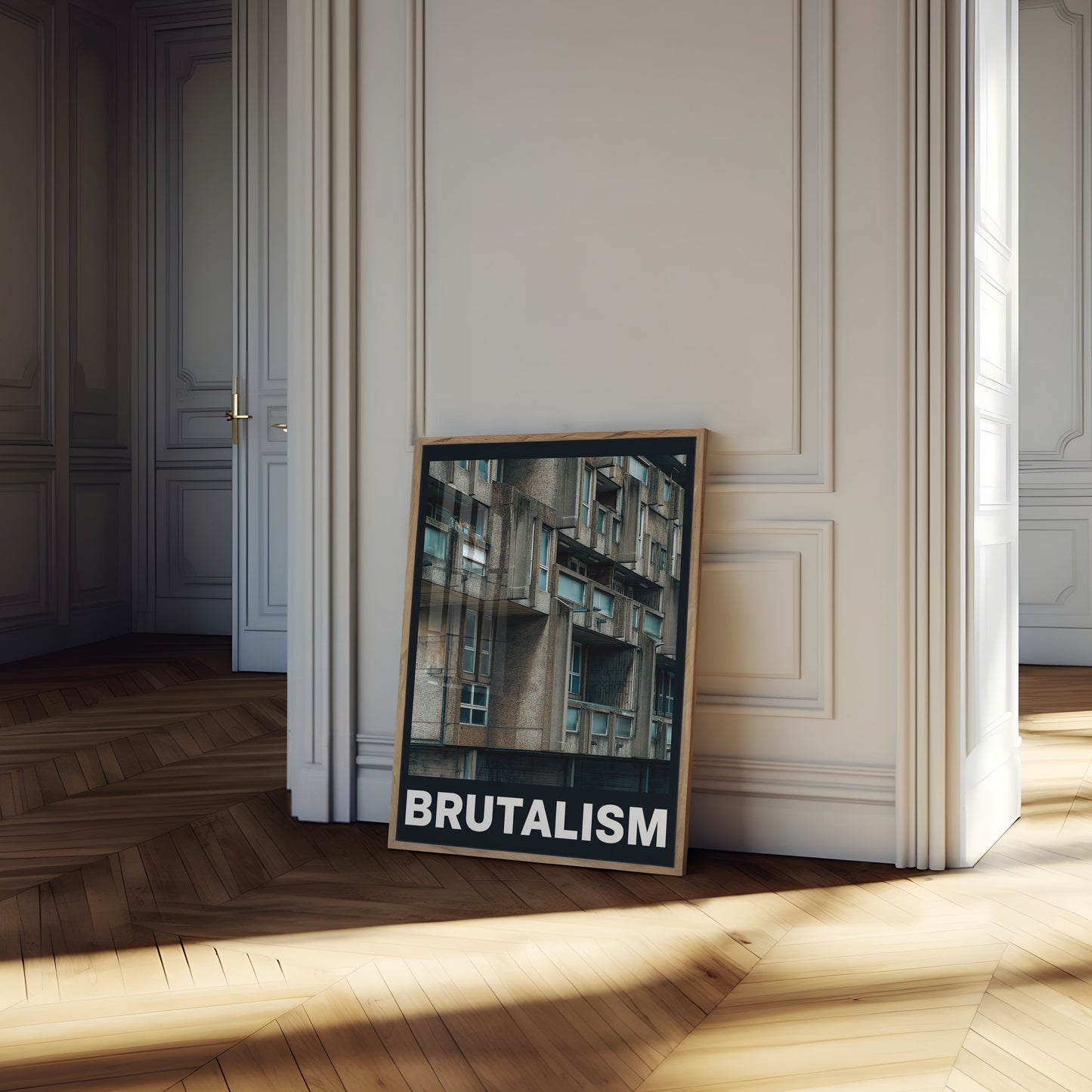 Brutalist Architecture Urban Poster