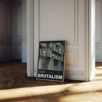 Brutalist Architecture Urban Poster