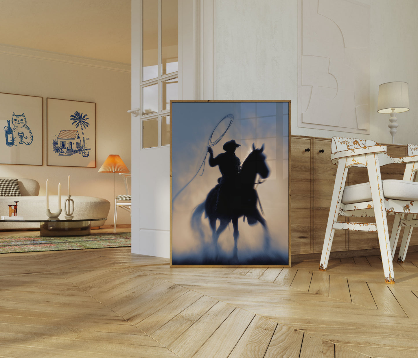Wilder Westen Lasso-Reiter Poster