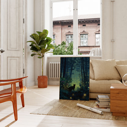 Gatto nella Foresta Incantata Poster