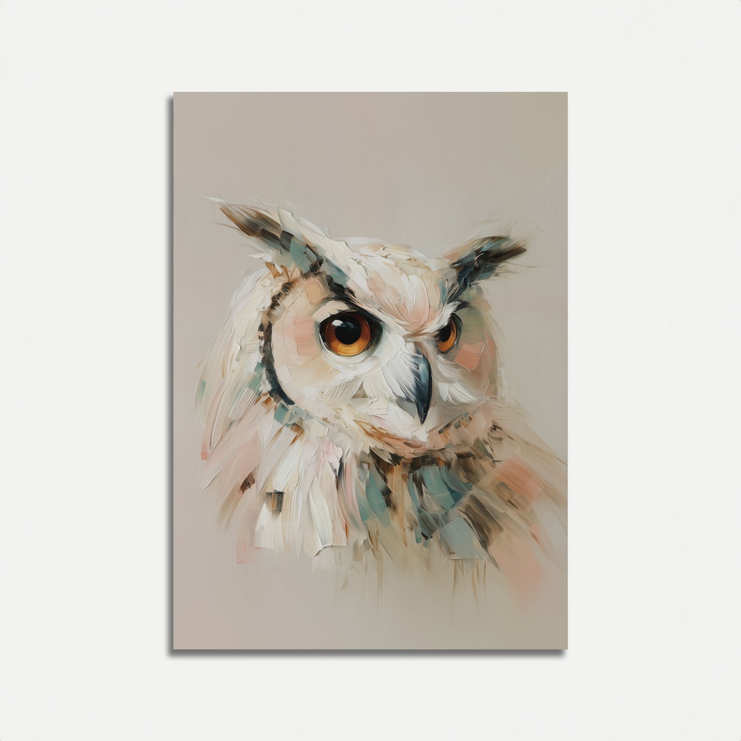 Elegant Owl Portrait Poster