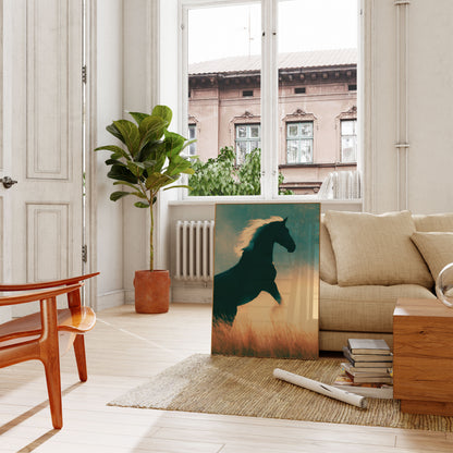 Majestic Horse in Golden Light Poster