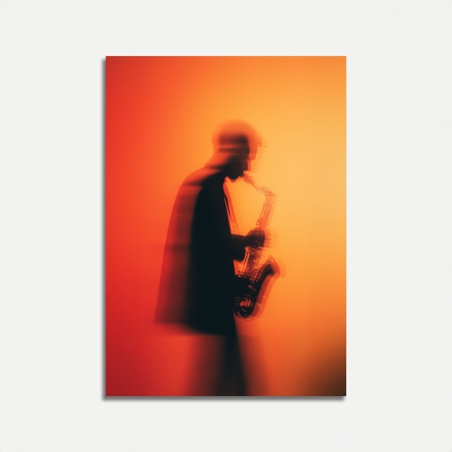 Blurred Jazz Saxophone Poster
