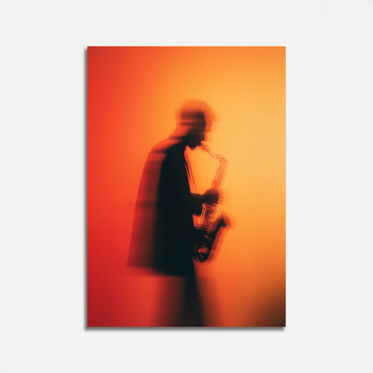 Blurred Jazz Saxophone Poster