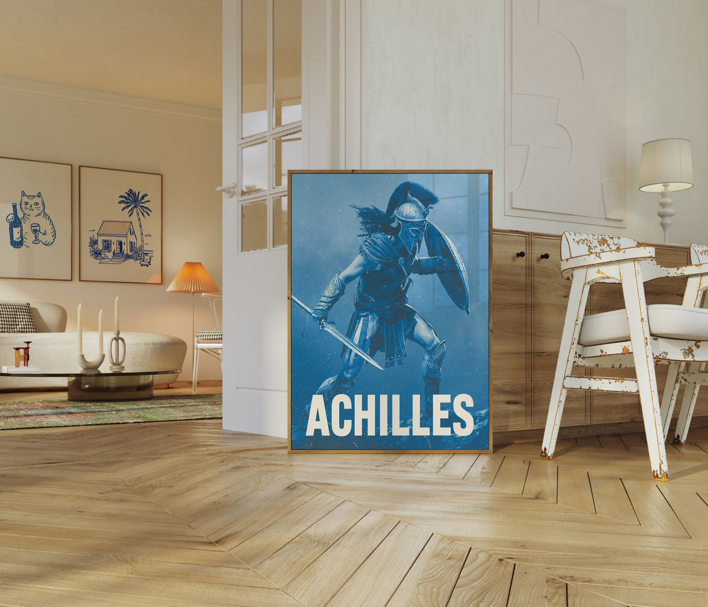 Plakát řeckého bojovníka Achilla