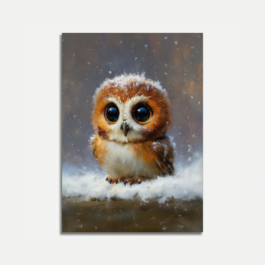 Adorable Snowy Owl Poster