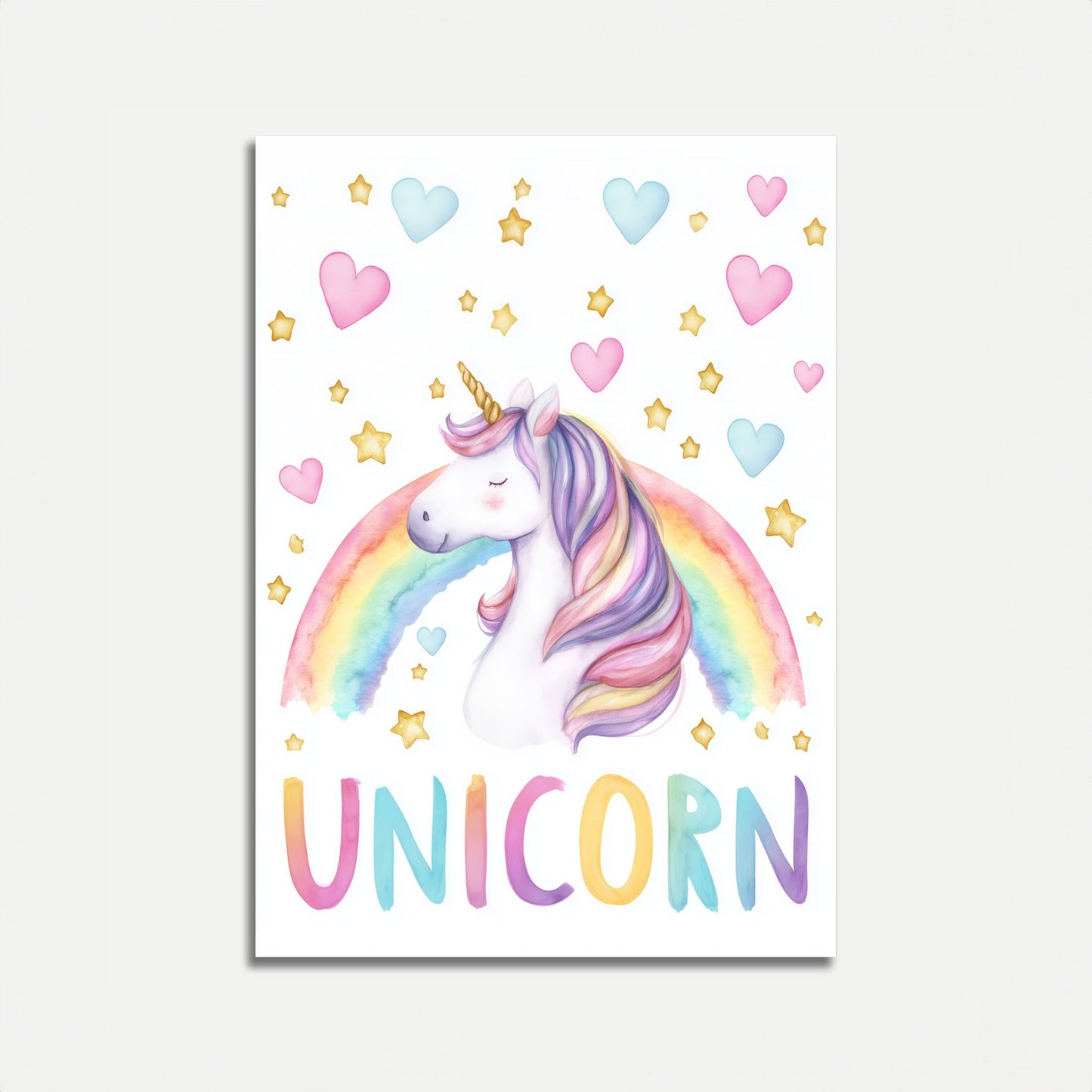 Poster di Sogni di Unicorno Arcobaleno