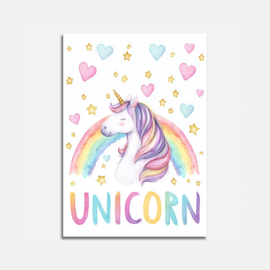 Poster di Sogni di Unicorno Arcobaleno