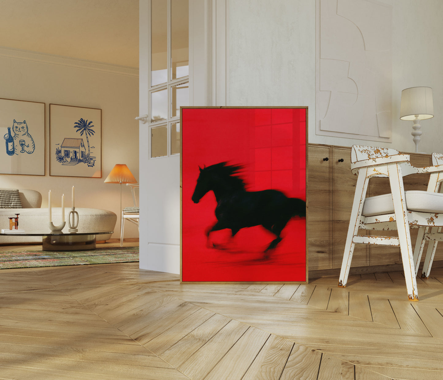 Galloping Horse in Motion Poster