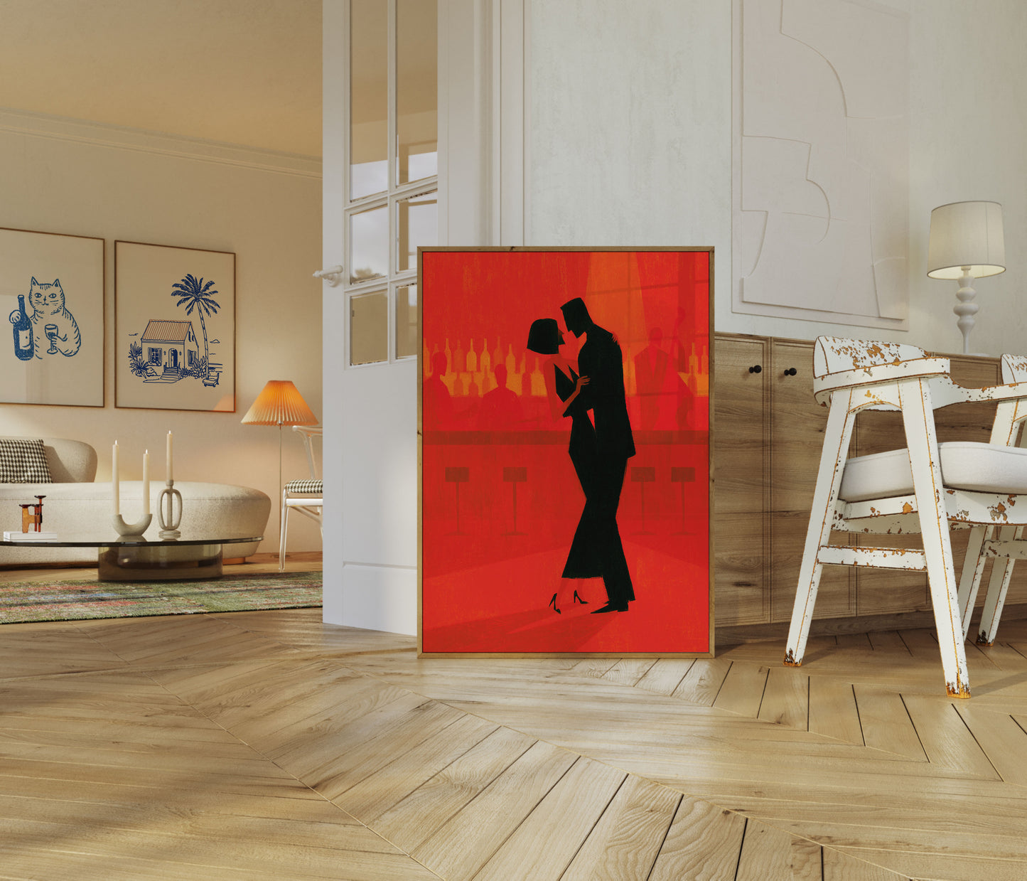 Vintage Romance in the City Poster