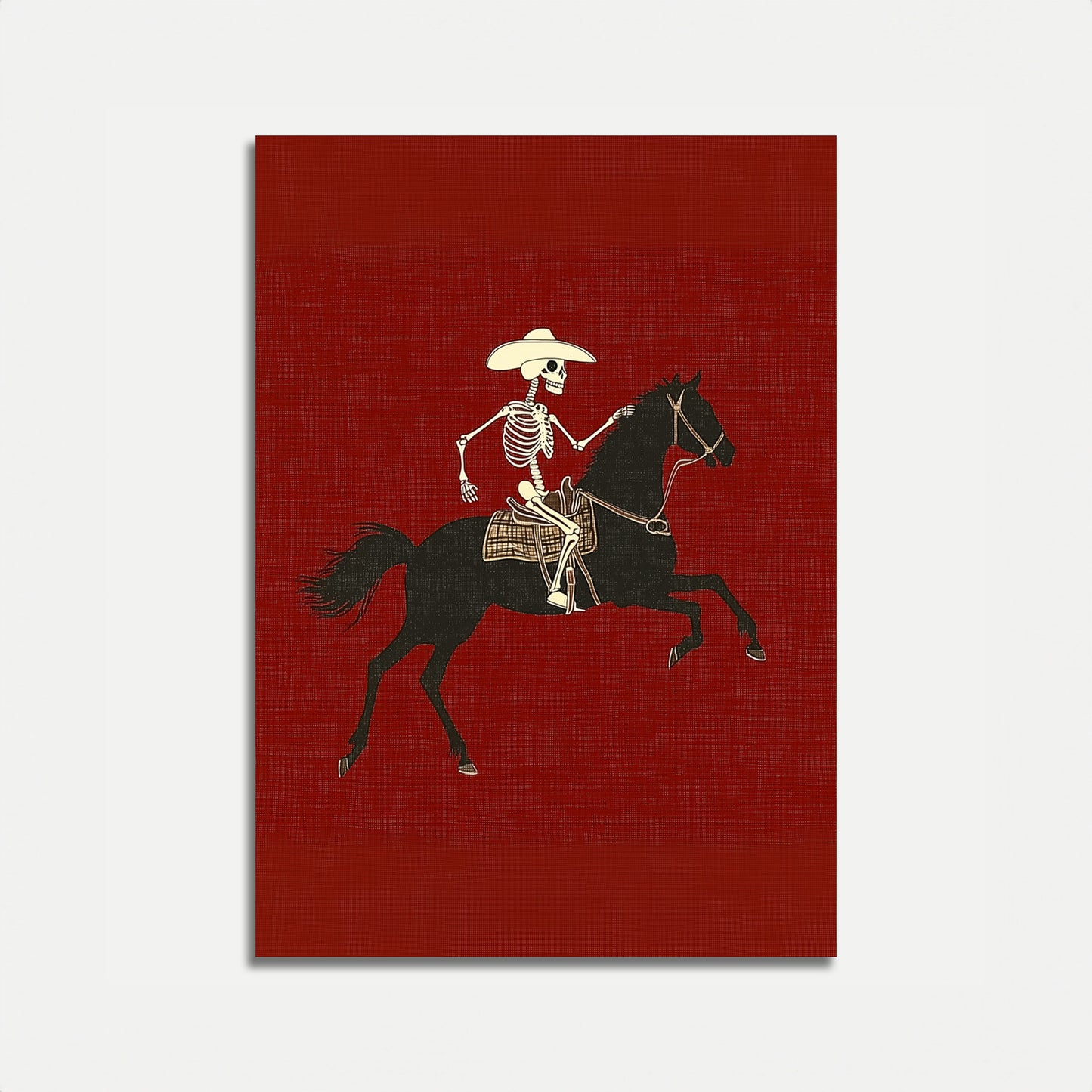 Skelett-Cowboy-Reiter-Poster