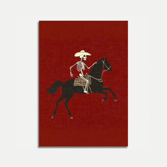 Skelett-Cowboy-Reiter-Poster