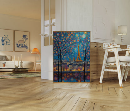 Paris Night Magic Poster