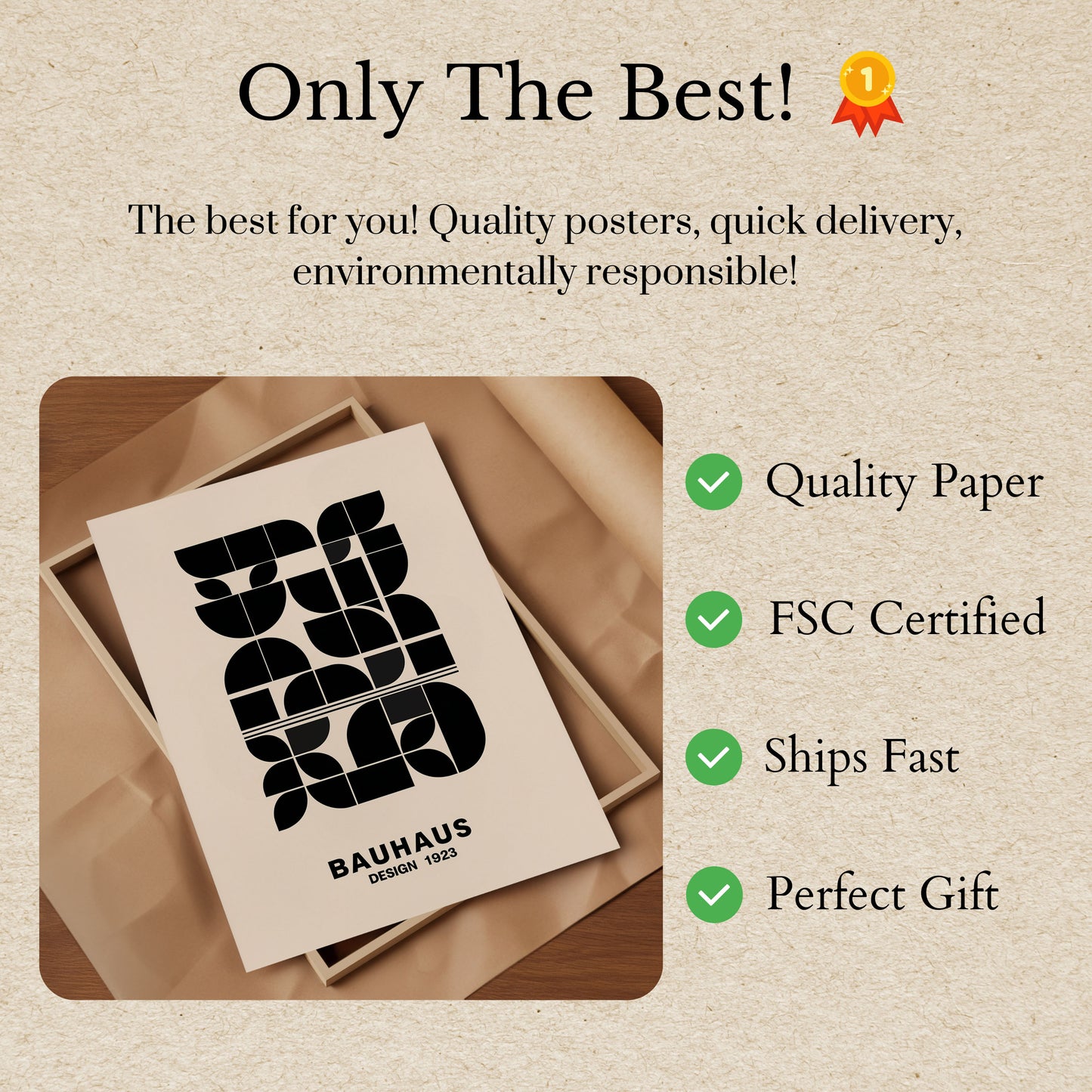 Bauhaus Geometric Abstract Poster