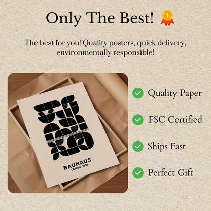 Bauhaus Geometric Abstract Poster