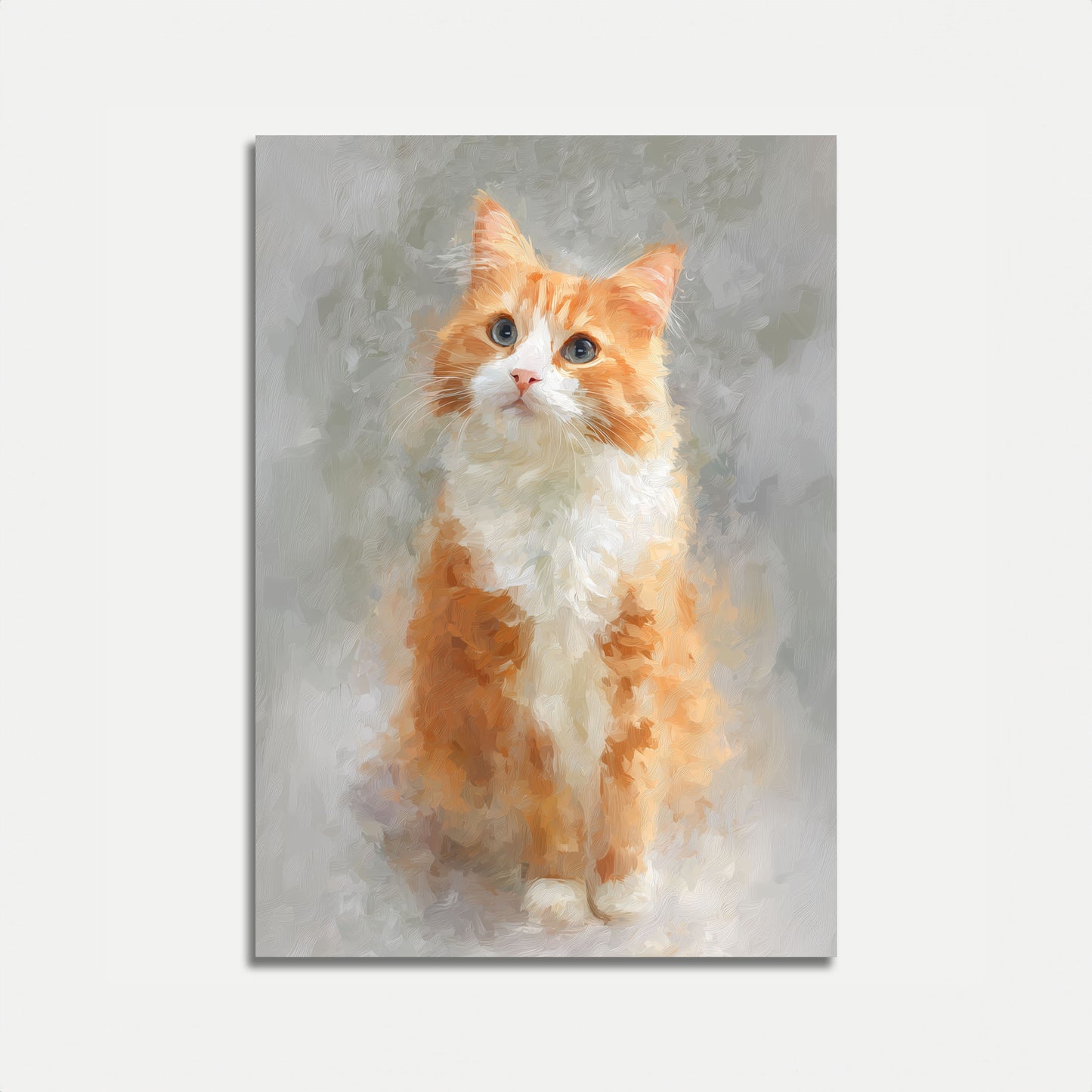 Ginger Orange Fluffy Cat Poster